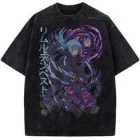 Tempest Rimuru That Time I Got Reincarnated As A Slime Anime Tee Men Women Tshirts Washed T Shirt Cotton Tshirt Harajuku Tops M