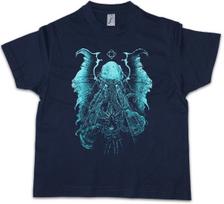 LIGHTNING CTHULHU Kinder Jungen kids boys T-Shirt Wars Horror Arkham Miskatonic Lovecraft 140
