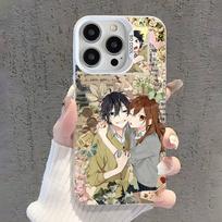 Anime H-Horimiya Phone Case For iPhone 17,16,15,14,13,12,11,Pro,XS,Max,Plus,Mini,SE White Candy Matte Shockproof Cover iPhone17Pro
