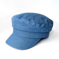 Adjustable Duckbill Hat Breathable Beret Cap Retro Octagonal Cap mėlyna