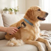 Sturdy Pet Knot Remover Ergonomic Grip Dog Hair Dematting Brush  Daily Coat Caring 10 blades