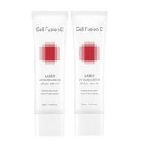 Cell Fusion C Laser UV Sunscreen Daily Derma Low Irritation Sun Cream SPF50+ PA++++ 50ml x 2