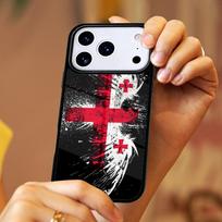 Georgia Grunge Flag capa Magnetic Wireless For Magsafe phone Case For iPhone 17 11 12 13 14 15 16 Pro Max Plus Shockproof Cover iPhone 14 Pro Max