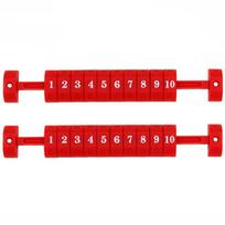 2pcs Universal Scoring Units Table Soccer Easy To Read Scoreboard Score Keepers  Sports Accessories raudona