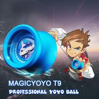 MAGICYOYO T9 poliertes Legierung aliuminio reagiert auf Yoyo Ball Spin mėlyna