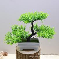 Mažas dirbtinis vazoninis augalas - Stalo dekoracija Bonsai green