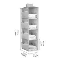Wardrobe Multi-layer Folding Hanging Bra Storage Bag Underwear Socks Clothes Storage Hanging Bag suspension type