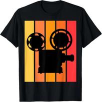 Retro Vintage Camera _ Filmmaker T-Shirt S juoda