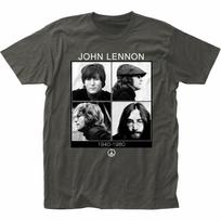 26 John Lennon 1940-1980 T Shirt Mens Licensed Rock N Roll Music Tee New Charcoal Unisex T-Shirt XXXL