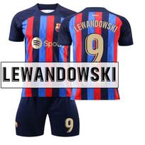 2022-23 Barselonos namų marškinėliai #10 Messi #9 Lewandowski #8 Pedri #30 Gavi #17 Aubameyang Futbolo marškinėliai 16