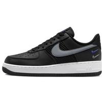 Nike Air Force 1 '07 Double Swoosh Black Racer Blue White Cool Grey FD0666-001 EU 40