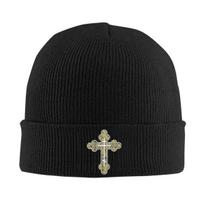 IC XC NIKA Kryžius Krikščioniškos Ortodoksų Kepurės Ruduo Žiema Kepuraitės Be Pamušalo Laisvos Kepurės Unisex Megzta Kepurė One Size