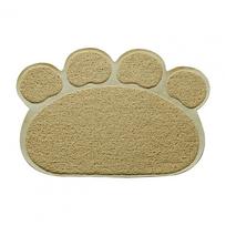 Cat Litter Mat Soft Leak-proof Non-slip Less Waste Cloth Claw Shape Cat Litter Pad Pet Litter Mat Cat Supplies smėlis