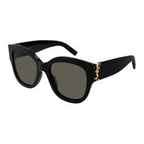 Saint Laurent Cool Black Frame SL M95/F-001 56 Oval Sunglasses Women sunglasses SL-M95/F-001-56 Basic Packaging-Eyeglass Case