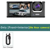 3-Channel WiFi Dashcam - Mini Car Camera DVR, FHD 1080P Driving Tracker & Black Box 2 Channel juoda