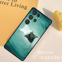 Animal Manta Ray Phone Case For Samsung Galaxy S25 Ultra S9 S10 S20 S22 S21 S23 Plus S24 FE Back Cover Shell Galaxy S23