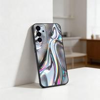 L-liquid metal Phone Case For Samsung S25,S24,S21,S22,S23,S30,Ultra,S20,Plus,Fe,Lite Black Shell Samsung S24