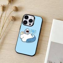S-Shark F-Face Phone Case For iPhone 17,16,15,14,13,12,11,Pro Max,Plus Candy Silver Cover iPhone13