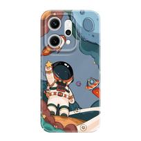 Flying Astronaut Phone Case For OPPO Reno 14 14F 13 13F 12 12F 11 11F 10 8 8Z 8T 7 7Z Pro 4G 5G Film Hard Cover OPPO Reno 13F
