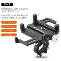 WEST BIKING Motorcycle Phone Holder Aluminum Alloy Handlebar Stand 360° Rotatable Five Claws Adjustable Bracket Accessories juoda