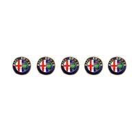 5/10Pcs 14mm For Alfa Romeo 147 159 156 Giulietta Giulia Mito Auto Car Key Badge Emblem Replacement Car Key Sticker Accessories 14mm