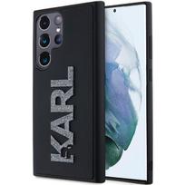 Etui Karl Lagerfeld 3D Rubber Glitter Logo Do Galaxy S24 Ultra, Czarne