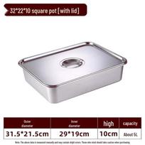 Stainless Steel Rectangular Buffet Serving Pan with Lid