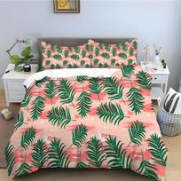 Palm Leaves Duvet Cover Hawaiian Tropical Leaf Bedding Set Jungle Nature Theme Botanical Comforter Cover Twin King for Kids Teen 140x200cm