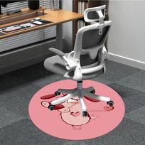 Courage the Cowardly Dog Love Office Round Area Rug, Under Office Chairs Bedroom Living Room Home Decor  a1022216 80cm by 80cm