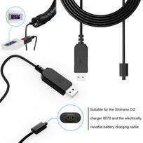 Di2 11 greičių įkrovimo laidas USB įkroviklio laidas Baterijos įkrovimo laidas 8070 adapterio laidui black