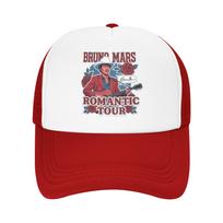 Custom Bruno Mars RoUnisextic Tour Rose Art Baseball Cap Outdoor Unisex Womens Adjustable  Dad Hat Summer One Size