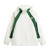 Li Ning Basketball Collection Trench Coat Men's Ivory/Eden Green AFDV329-1 XXL