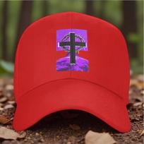 Cross Thorn Crown Baseball Cap Adjustable Polyester Outdoor Graphic Hat Unisex One Size