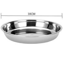 ARKIE 304 Stainless Steel Round Steaming Plate 38cm spalva