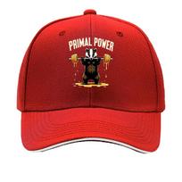 Original Power Honey Barbell Graffiti Print Outdoor Sports Sunshade Hat Sandwich Baseball Cap One Size