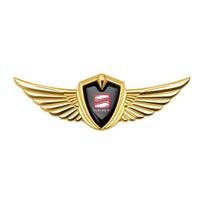 Automobilio metalinis emblemos lipdukas 3D sparnai Šoninis ženklas Kėbulo bagažinės lipdukas Seat cupra Ateca Cordoba Leon Mk1 Mk2 Mk3 5f lbiza 6f FR Toledo auksas