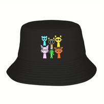 Travel Headwear Incredibox Sprunki Bucket Hat Streetwear Unisex Hot Sun Hat Horror Game Ispoti Fishing Cap Outdoor Sports