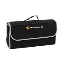 Automobilio organizatoriaus krepšys Laikymo įrankis Bagažinė Automobilio emblema Porsche 911 Cayenne Panamera Macan Boxster 918 919 Pajun 917 Taycan 718 juoda