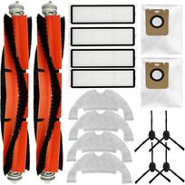 Replacement Spare Parts for Dreametech Bot D10 Plus/ Z10 Pro/ L10 Plus Robot Vacuum 2 Main Brush 4 Side Brush 4 Filter 4 Mop Pad 2 Dust Bag