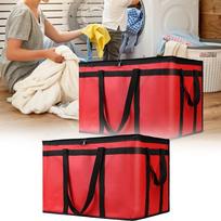 Insulated Bag XXX Large Commercial Warmer For Insulated Reusable Grocery Cooler/Hot Bags Tote Bag For Lettuce Roller raudona