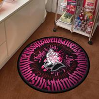 Round Praying Hands Mat - Soft Non-Slip Backing Trendy Hip-Hop Pink Floor Mat for Living Room Entryway Area Rugs Home Decoration 100cm by 100cm