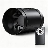 Inline Pipe Fan, 100 Mm Adjustable,Quiet Extractor Fan With Power Cable- Bathroom Fan Suitable For Greenhouses, Basements juoda