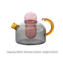 1pcs Heat Resistant Glass Teapots Pitcher Suitable Household Teaware Lover Tea Sets Kettle Water Cup Bottle Cooker Usable