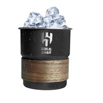 300 ml kavos puodelis su Saudo Arabijos nacionalinio emblemos logotipu, nerūdijančio plieno vandens puodelis, lauko kempingui, alaus puodelis su šiaudeliu ir dangteliu, dovanai 300ML juoda