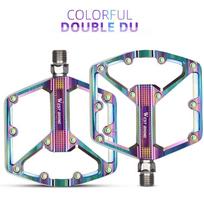 WEST BIKING Bicycle Pedal DU/ 3 Bearing Sealed MTB Mountain Road Bike Widened Pedals Anti-slip Aluminum Alloy Pedal Cycling Part 105 Double DU