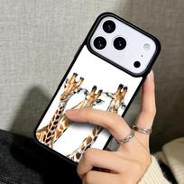 Capa Case for iPhone 17 Air 16 Pro Max 15 Plus 11 13 Mini 14 12 Back Phone Cover Cat Hedgehog Giraffe iPhone 15