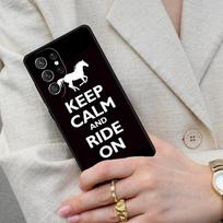 Keep Calm and Ride On Love Horses Pony Cell Phone Case for Samsung Galaxy S26 Ultra S25 S24 S23 S22 S21 S20 Note10 Cover Galaxy S20 5G
