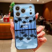 Coconut Palm Pattern Magnetic Phone Case For iPhone 17 Pro Max 16 15 14 13 Pro Max For Magsafe Wireless Charge TPU PC Back Cover iPhone 15