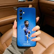 Tennis  GOAT  Novak Djokovic Black Soft Silicone Phone Case for Samsung Galaxy A73, A71, A72, A70, A53, A52, A51 Samsung a21s