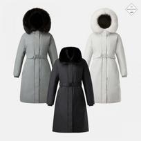 Kolon Sports Women Long Down Coat 646 Tvjdw25642 Grayshikaki/85